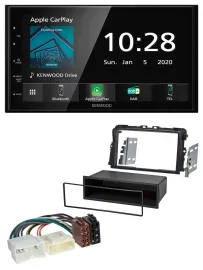 Автомагнитола для Opel Vivaro (2011–2015) Kenwood 2DIN, Bluetooth, DAB, USB, MP3