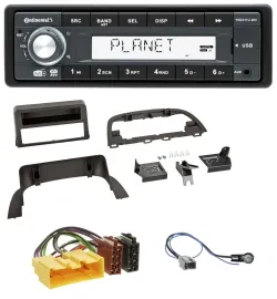 Continental MP3 AUX USB DAB 1DIN Autoradio für Mazda 3 (2013-2019)