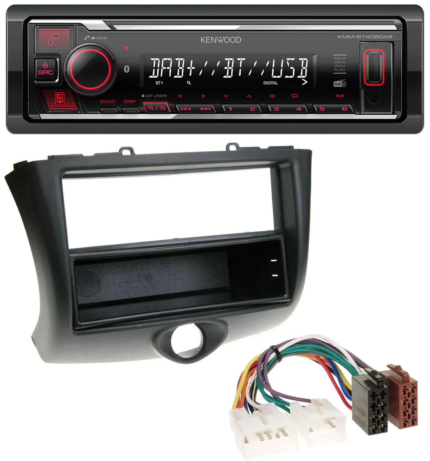 Kenwood MP3 Bluetooth USB DAB Autoradio für Toyota Yaris (2003-2006)