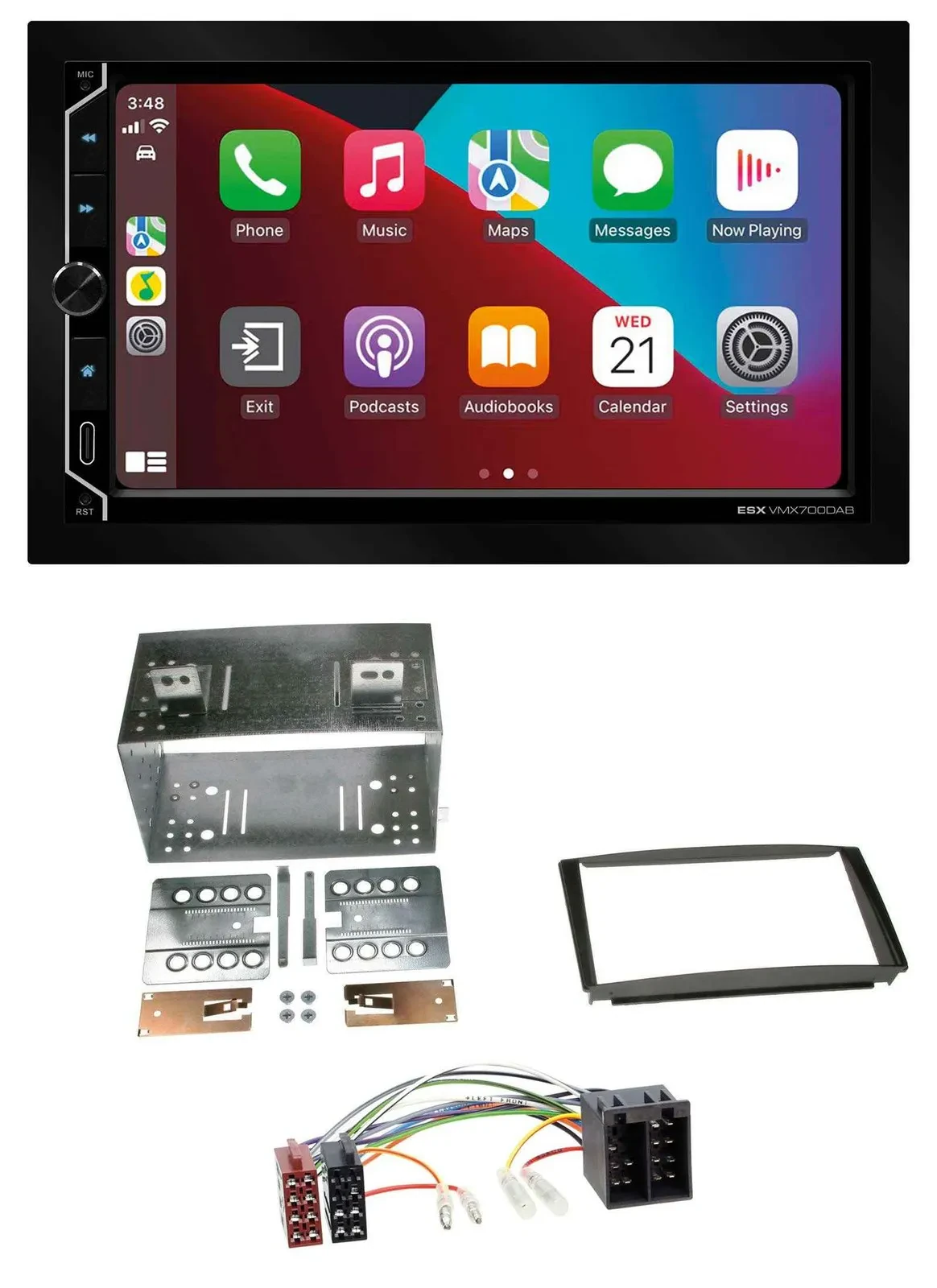 ESX 2DIN DAB USB MP3 Bluetooth Autoradio für Kia Ceed 01-09 proCeed 08-11