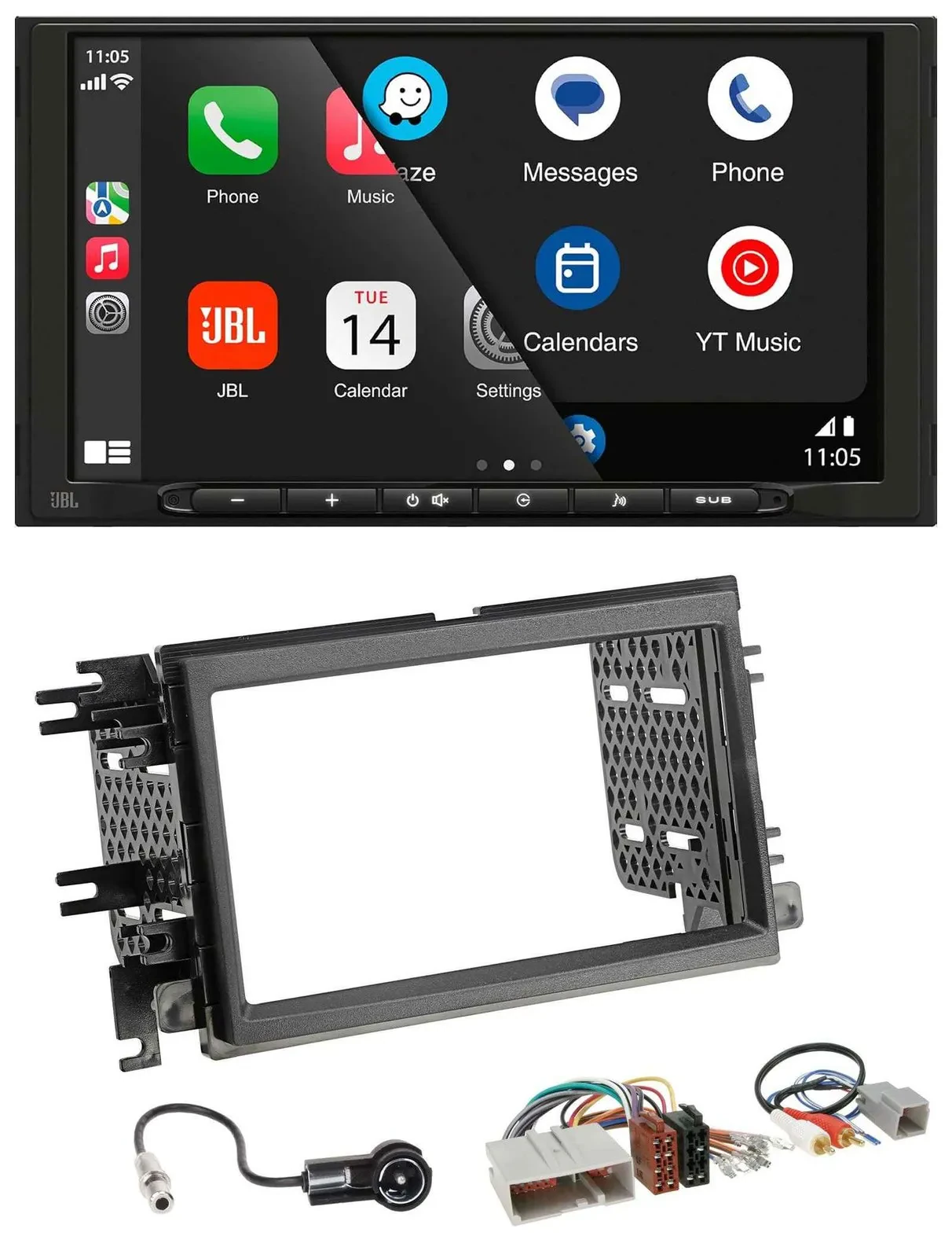 JBL USB 2DIN MP3 Bluetooth AUX Autoradio für Ford Mustang F 150 04-09