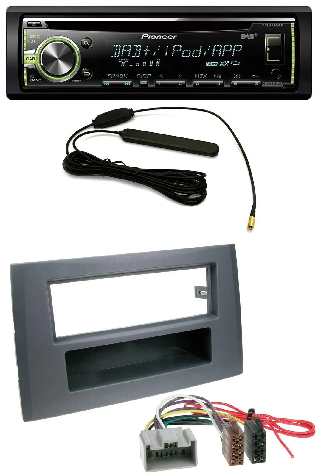 Pioneer MP3 USB CD DAB AUX Autoradio für Volvo XC90 (14 Pin, 2002-2014)