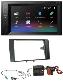 Pioneer DAB MP3 2DIN Bluetooth USB Autoradio für Audi A3 8P 2003-2012 Aktivsyste