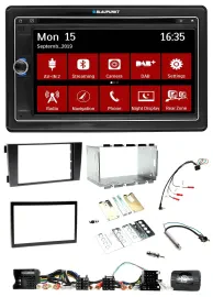 Blaupunkt TMC USB Lenkrad Bluetooth DAB 2DIN Navigation für Audi A6 C5 2001-2004