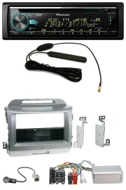 Pioneer CD MP3 Lenkrad DAB USB Autoradio für Kia Sportage 3 2010-15 silber