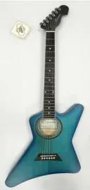 CAX-10 Электро-акустическая гитара, голубая, Caraya