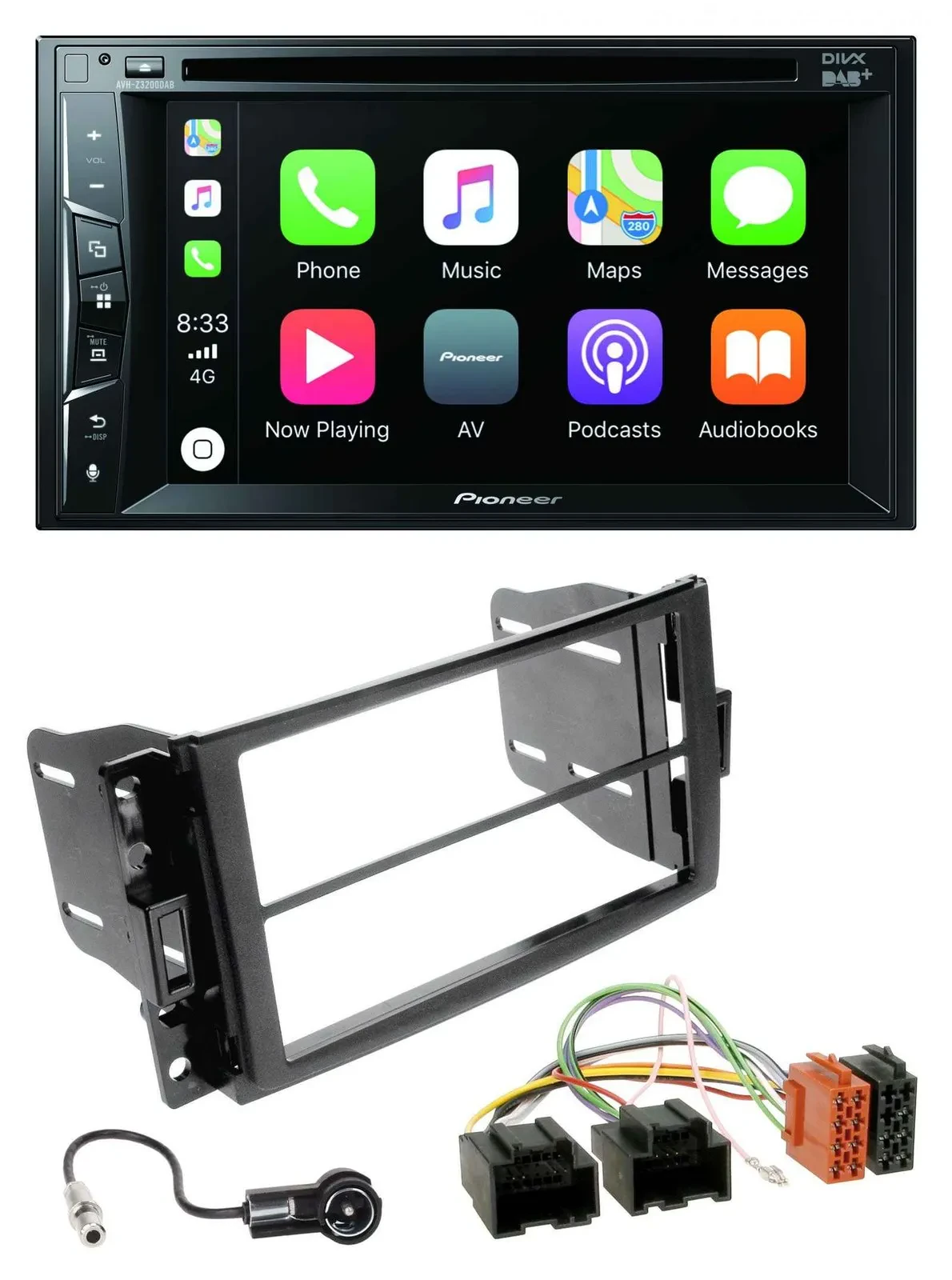 Pioneer MP3 USB DVD Bluetooth DAB 2DIN Autoradio für Chevrolet Corvette 05-13 Up