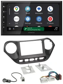 Kenwood DAB Bluetooth USB MP3 2DIN Autoradio für Hyundai i10 (ab 2013)