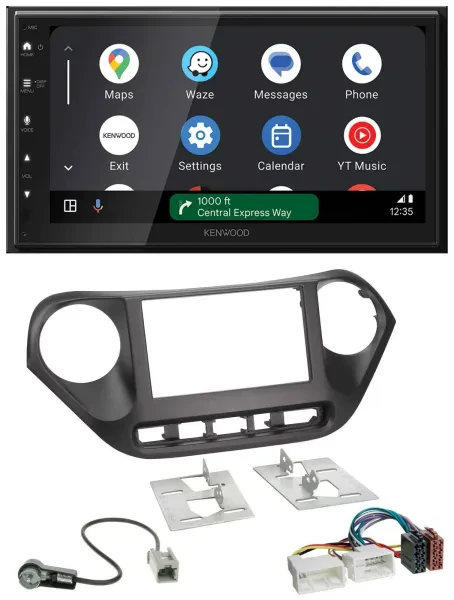 Kenwood DAB Bluetooth USB MP3 2DIN Autoradio für Hyundai i10 (ab 2013)