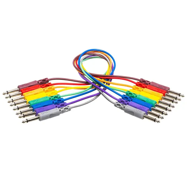 Коммутационный кабель Hosa Technology CPP-890 Mix Color 0.9 м (8 штук)