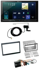 Автомагнитола Pioneer 2-DIN, DAB, USB, Bluetooth, MP3, для Peugeot 207/307/Expert/Partner