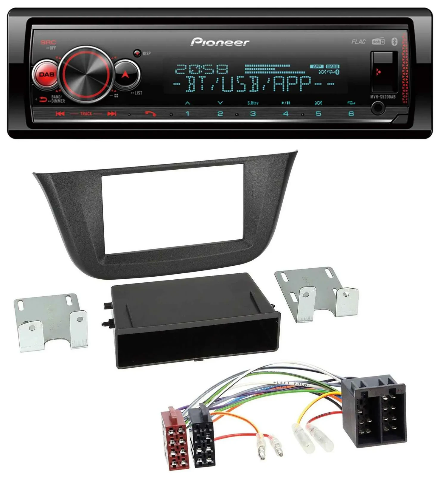 Pioneer Bluetooth USB MP3 DAB Autoradio für Iveco Daily (ab 2014)
