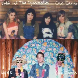 Виниловая пластинка Julia & the Squeezettes & Lync - Cue Cards - Blue [New 7" Vinyl] Blue, Colored V