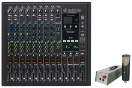 Se Electronics RNT Tube Microphone Recording Mic+Shockmount+Mackie Mixer