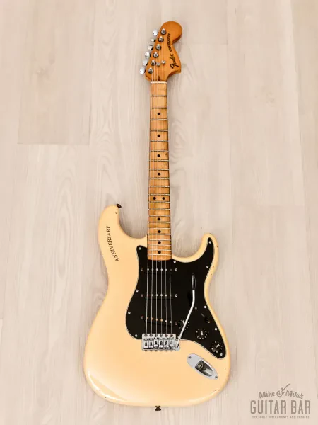 Электрогитара Fender 25th Anniversary Stratocaster SSS Pearl White w/case USA 1980