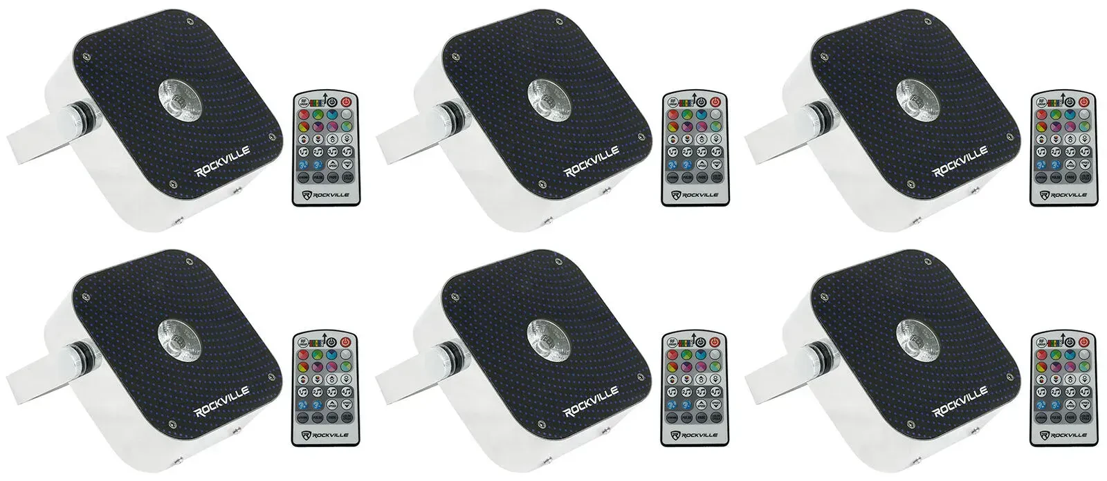 Светодиодный прибор Rockville Mini RF1 V2 (6 штук)