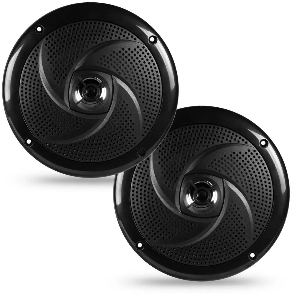 Belva BMS65SB 80W RMS 6.5" 2-Way Coaxial Marine Speakers Open Box, Good