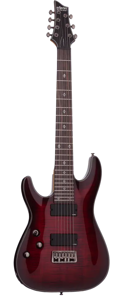 Электрогитара Schecter Damien Elite-7 LH Crimson Red Burst