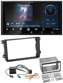 Kenwood Bluetooth 2DIN USB DAB MP3 Autoradio für VW T5 Caravelle Multivan Transp