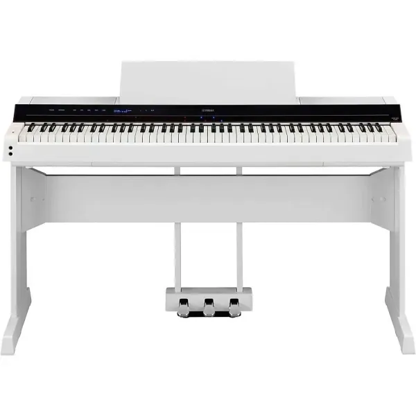 Yamaha P-S500 88-Key Smart Digital Piano w/L300 Stand, LP-1 Triple Pedal White