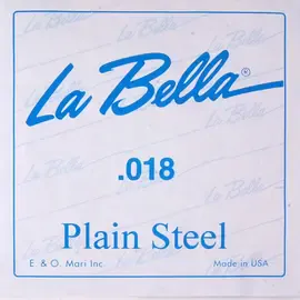 Струна для акустической и электрогитары La Bella PS018, сталь, калибр 18