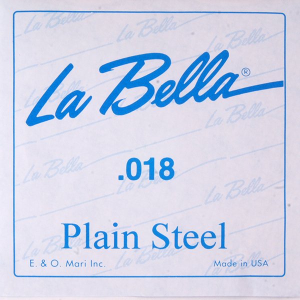 Струна для акустической и электрогитары La Bella PS018, сталь, калибр 18