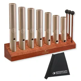 Sonic Energy Klangröhren WWTSETCHA Wah-Wah Tube Chakra Set 7-teilig mit Tuch