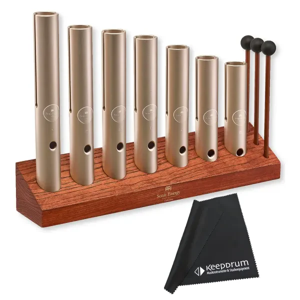 Sonic Energy Klangröhren WWTSETCHA Wah-Wah Tube Chakra Set 7-teilig mit Tuch