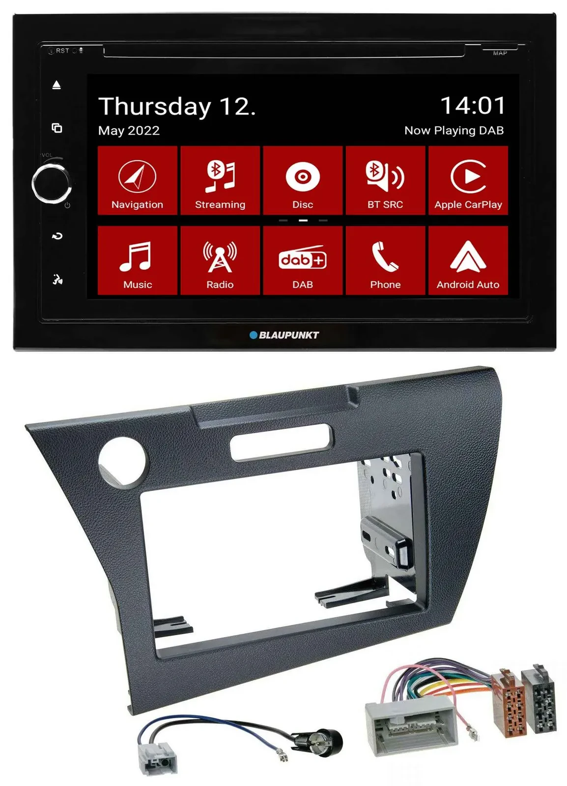 Blaupunkt MP3 DVD Bluetooth DAB 2DIN USB Autoradio für Honda CR-Z (ab 2010)