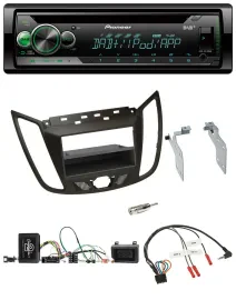 Автомагнитола Pioneer CD/USB/MP3, DAB, для Ford C‑Max/Kuga, с управлением с руля, коричневый
