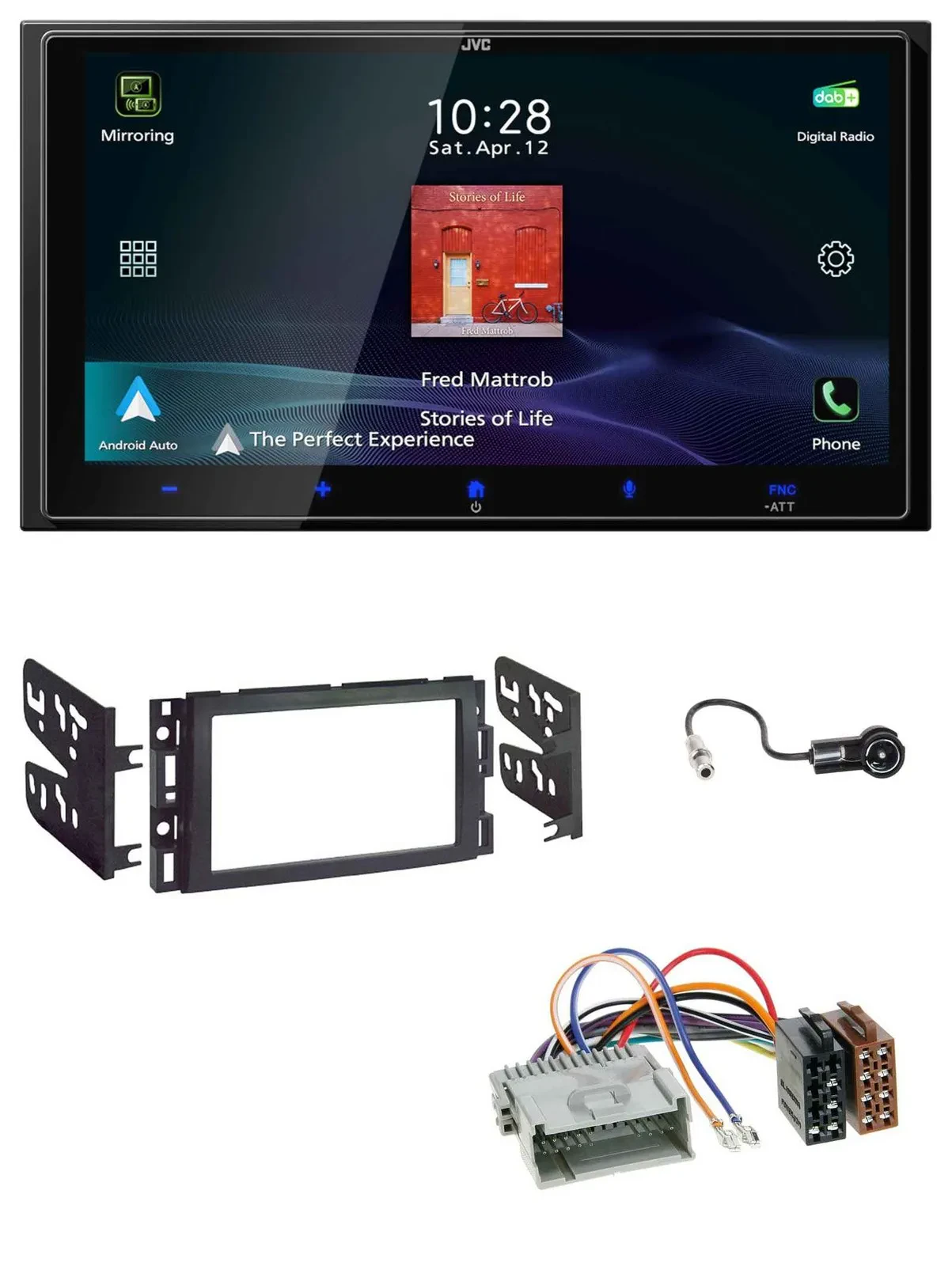 JVC USB Bluetooth 2DIN DAB MP3 Autoradio für Buick Enclave 2008-2012 Lucerne 200
