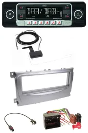 Автомагнитола для Ford Galaxy, C‑Max, Focus (с 2007) Dietz DAB, Bluetooth, USB, MP3, серебристый