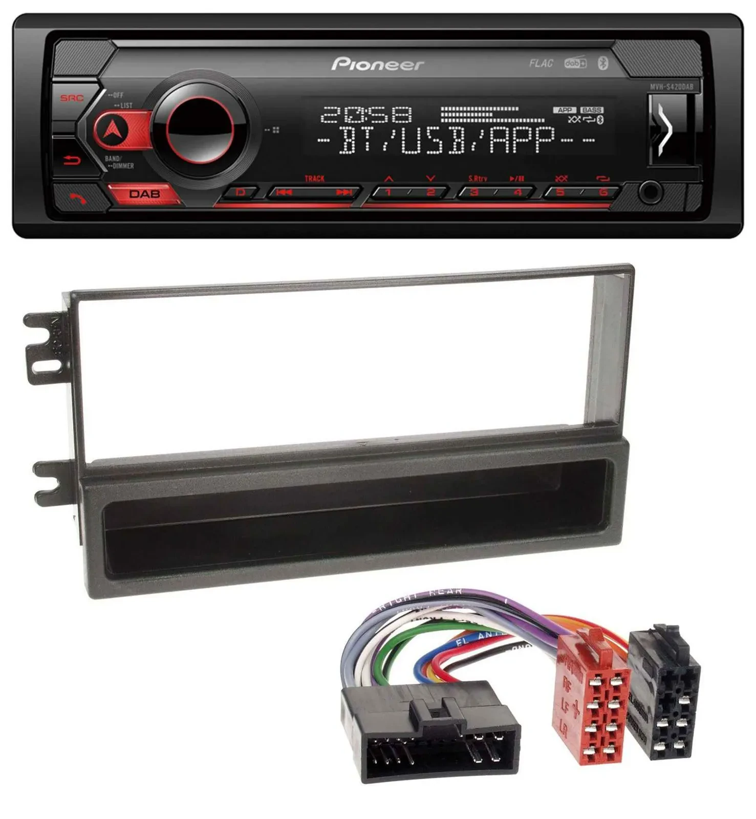 Pioneer MP3 USB DAB Bluetooth Autoradio für Kia Sportage I (2000-2005)