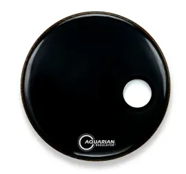 Пластик для барабана Aquarian 18" Regulator RSM Offset Hole Gloss Black