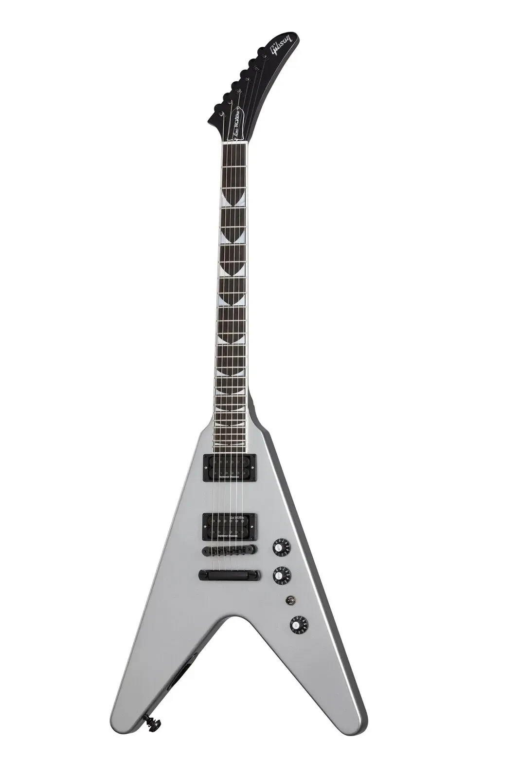 Электрогитара Gibson Dave Mustaine Flying V EXP Silver Metallic