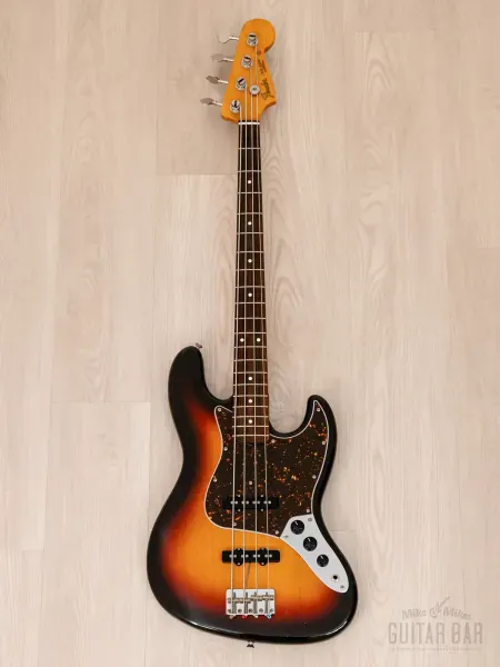 Бас-гитара Fender Jazz Bass 1962 Vintage Reissue JJ Sunburst w/gigbag Japan 1992