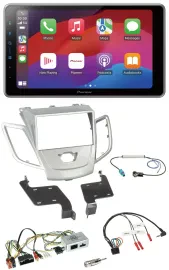 Pioneer Lenkrad USB DAB Bluetooth 2DIN Autoradio für Ford Fiesta 2010-2017 silbe