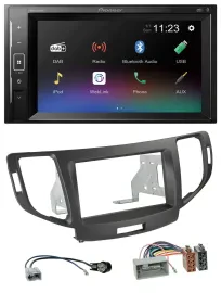 Pioneer DAB MP3 2DIN Bluetooth USB Autoradio für Honda Accord ab 11 anthrazit