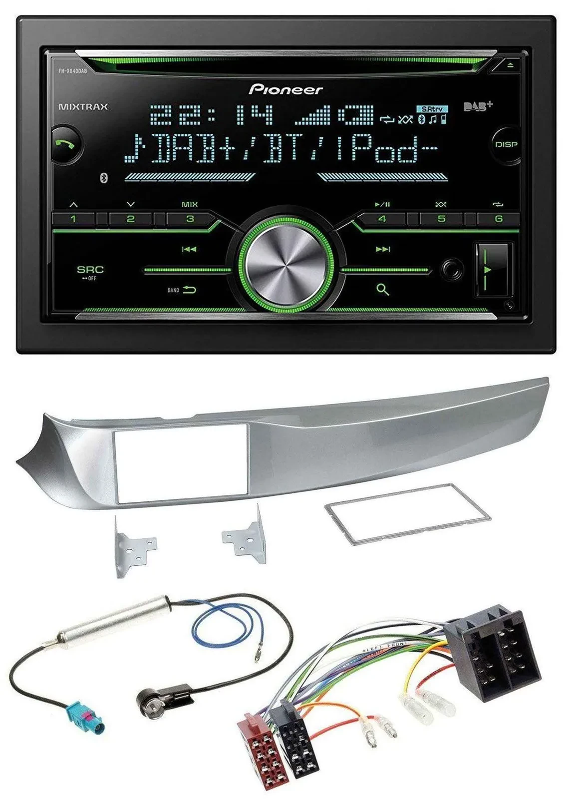 Pioneer Bluetooth MP3 DAB 2DIN USB CD Autoradio für Alfa Giulietta 05/2010-10/20