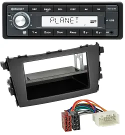 Continental USB MP3 AUX 1DIN Autoradio für Suzuki Celerio (LF, ab 2014)