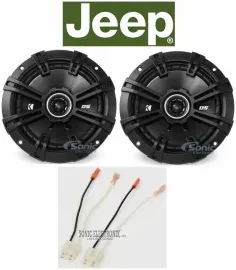 Kicker 6.5" Rear Factory Speaker Replacement Kit For 99-04 Jeep Grand Cherokee