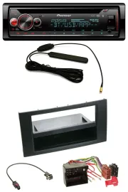 Pioneer USB DAB MP3 Bluetooth CD Autoradio für Ford Focus Fiesta 04-08 schwarz