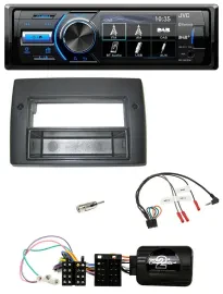 Автомагнитола для Fiat Stilo (2001–2007) JVC Bluetooth, USB, DAB, поддержка управления с руля, с нишей
