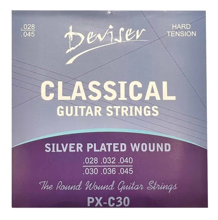 Струны для классической гитары Deviser PX-C30 Silver Plated Hard Tention