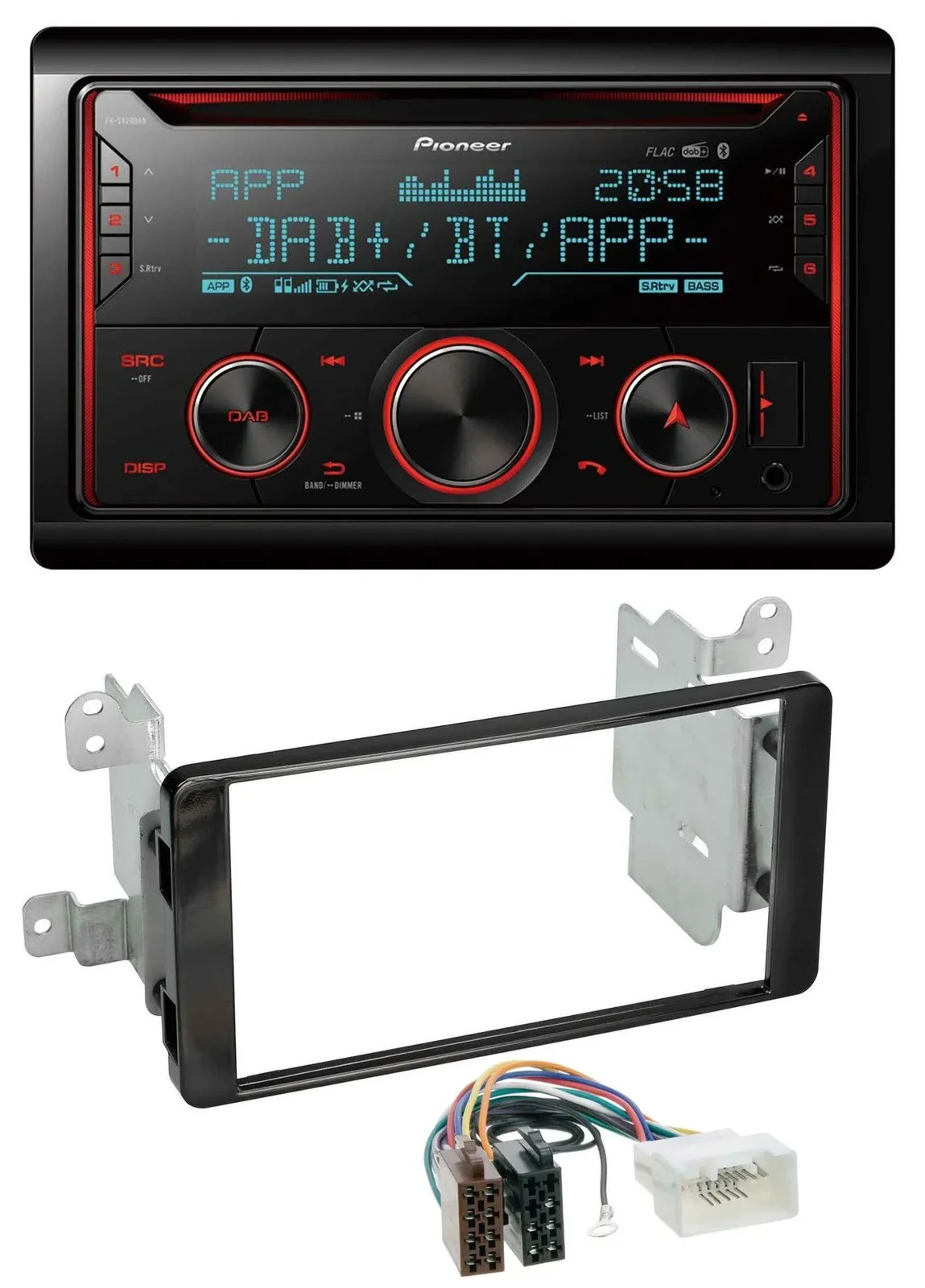 Pioneer 2DIN DAB MP3 Bluetooth USB CD Autoradio für Mitsubishi Outlander ab 2012