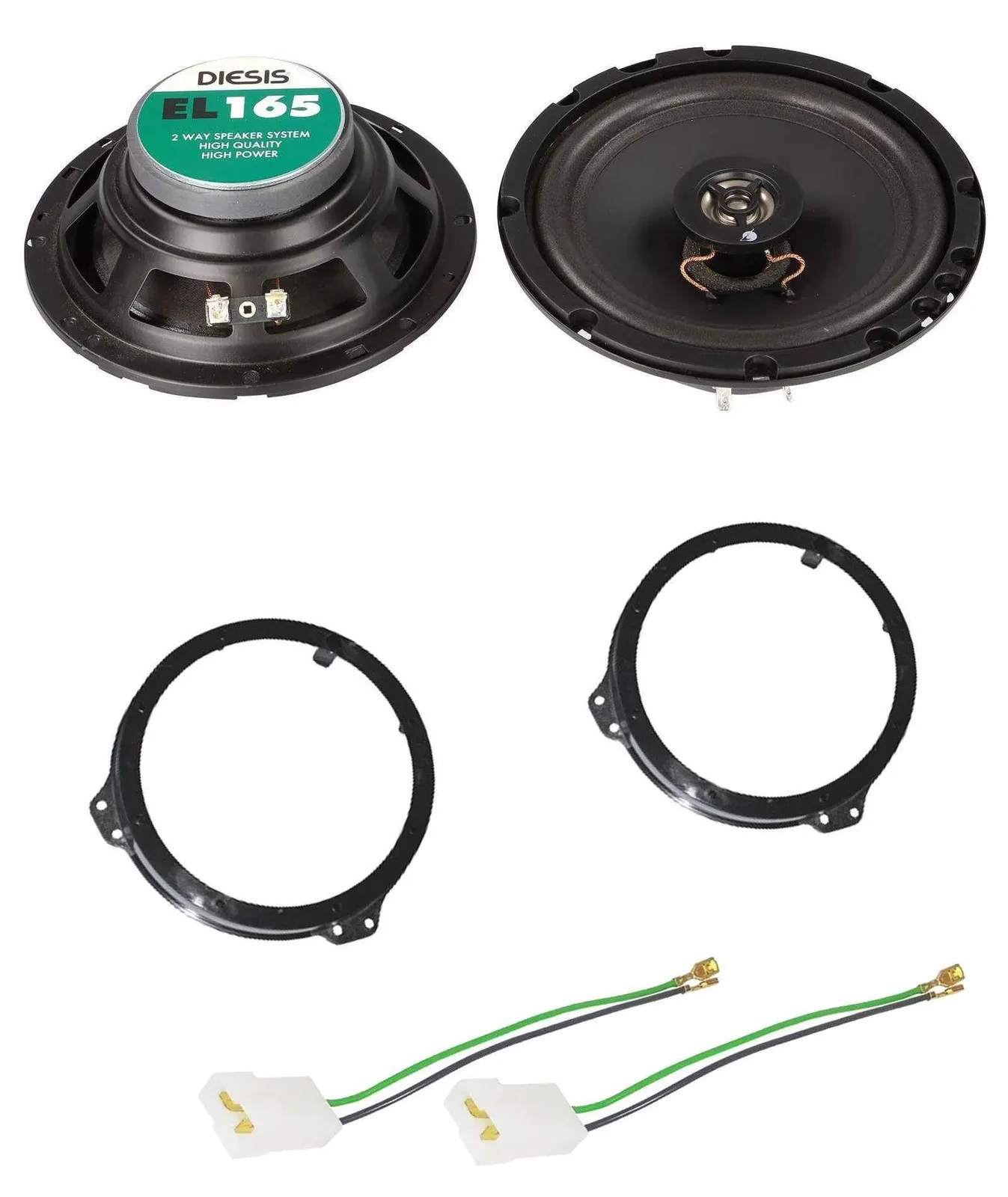 ACV 16,5cm 100Watt 2-Wege Lautsprecher für Suzuki Baleno Vitara Grand Vitara Fro