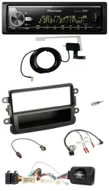 Pioneer Bluetooth DAB USB Lenkrad Autoradio für Dacia ab 2012 schwarz