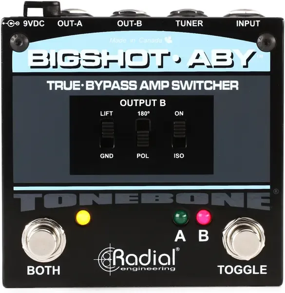 Педаль эффектов для электрогитары Radial BigShot ABY True-Bypass Switch