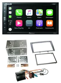 Pioneer DVD 2DIN MP3 DAB Bluetooth USB Autoradio für Peugeot 308 07-09 silber