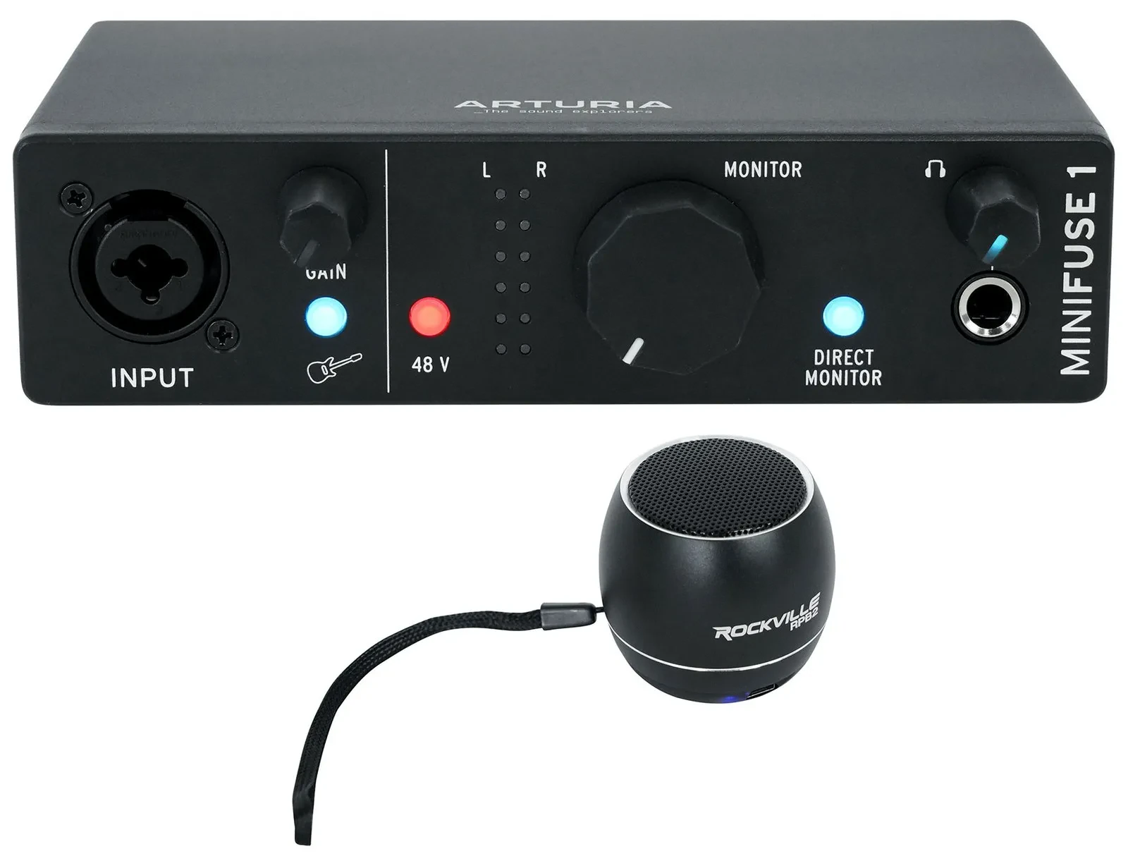 Arturia Minifuse 1 Black Solo Audio USB Recording Interface+Bluetooth Speaker